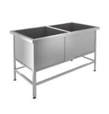 Двухсекционная моечная ванна ВМШН-Э2 1590х800х870