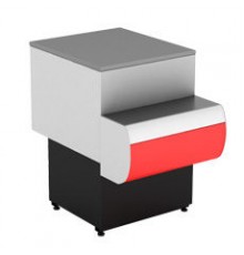 Прилавок Octava U New  КНП 620 ББ RAL3002 (без боковин)