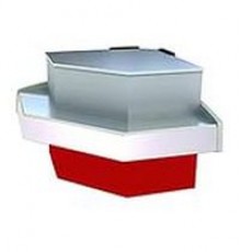 Прилавок Octava КНП OC 90 ББ RAL3002 (без боковин) Кассовый неохлаждаемый внутренний угол